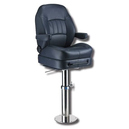 Siège pilote - PALMA - Metalstyle Srl - pour bateau / avec accoudoirs / coulissant