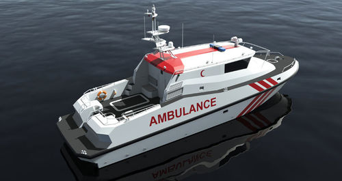 Bateau ambulance - 58 - ARES Shipyard - in-bord hydrojet / en composite / en aluminium