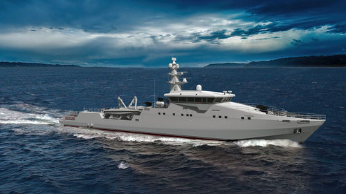 Navire spécial de surveillance offshore - 53 OPV - ARES Shipyard - en acier / hybride