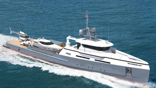 Navire spécial de soutien pour yachts - 56 YSV - ARES Shipyard - en acier