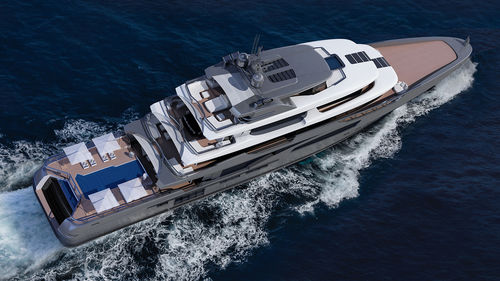 Mega-yacht de croisière - GYC 72 SCREEN - ARES Shipyard - raised pilothouse / en composite / en aluminium