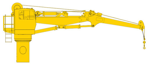 Grue pour navire - K SERIES - Allied Marine Crane - de pont / articulée / à compensation active