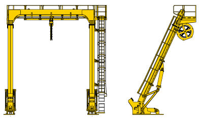 Châssis de treuillage pour navire pour navire - FIXED   - Allied Marine Crane