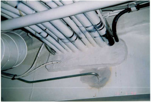 Mousse expansive - "NAVYCROSS" PLUGGING SYSTEM - Marinoni spa - de garniture / ignifuge / pour câbles et tuyaux