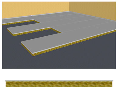 Panneau pour isolation phonique - CLASS A60  - PANELFA S.L.U - pour sol de navire / en laine / en inox