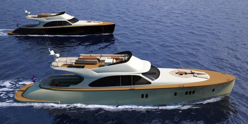 Motor-yacht de croisière - LEGEND 72 FLY - Seven Seas Yachts - à fly / à déplacement