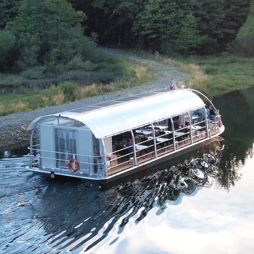 Bateau promenade - TEMA 360Cat (2x6kW 24Vdc) - TEMA - catamaran / in-bord / solaire électrique