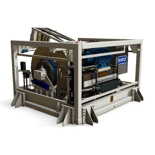 Treuil pour navire - 6TE - SMD - de remorquage / pour câble ombilical de ROV / à entraînement hydraulique