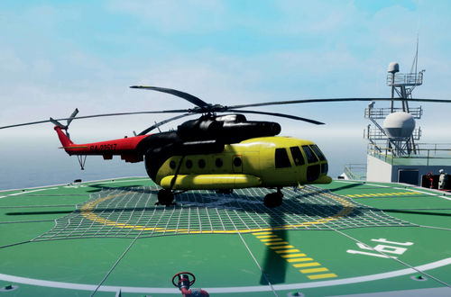 Simulateur de réalité virtuelle d'héliport - Helideck VR - STORM SIM