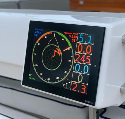 Instrument multifonction anémomètre - ELEMENT 10 - Sailmon GmbH  - pour voilier / couleur / fixe