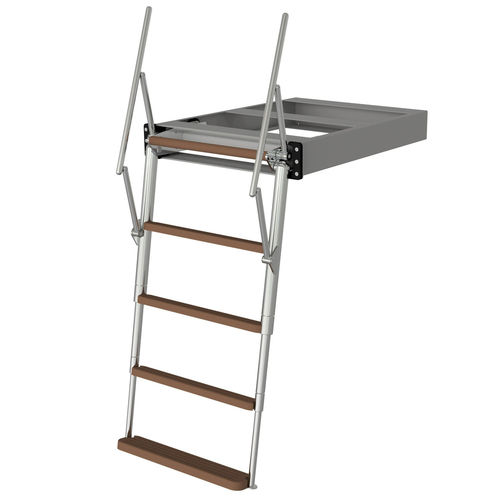 Échelle pour bateau - Carina Railing Tele - Swissway Marine Holland bv - pour yacht / escamotable / de baignade