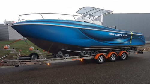 Coque open hors-bord - 930 Offshore - Tinn-Silver aluminium boats - bimoteur / à console centrale / offshore