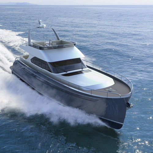 Motor-yacht de croisière - 56S  - Steeler Yachts - à fly / IPS / 2 cabines