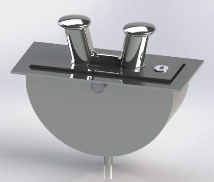 Taquet d'amarrage pour yacht - krommen stainless steel yacht accessories - pour bateau / double