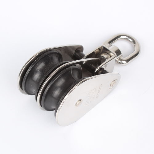 Poulie double - GS3151 series - GMTmarine - pivotante / à émerillon / pour voilier