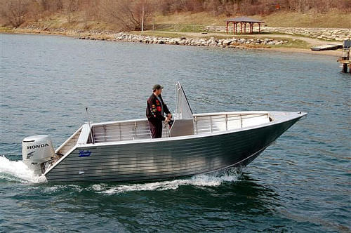 Coque open hors-bord - GEORGIAN BAY 20' - Henley Boats™ - à console centrale / en aluminium