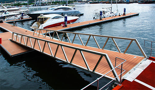 Passerelle pour marina - AG900 - Goodocks Marine (Hong Kong) Co., Ltd. - pour base de loisirs / articulée / autoportante
