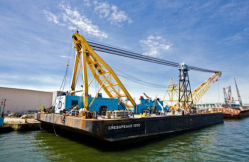 Navire spécial barge grue - Chesapeake 1000 - Donjon Marine