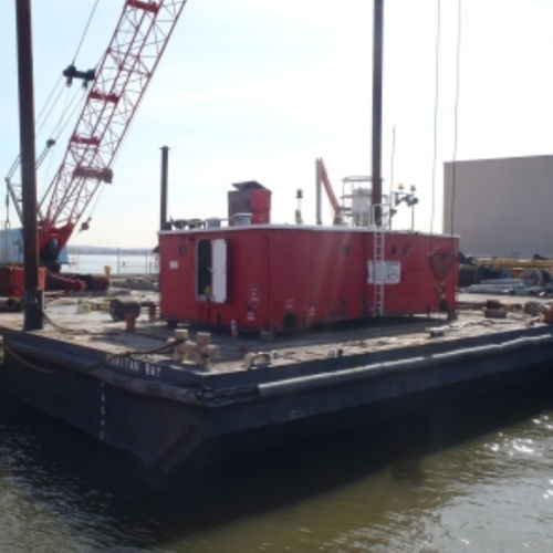 Navire spécial barge grue - Raritan Bay - Donjon Marine - en acier