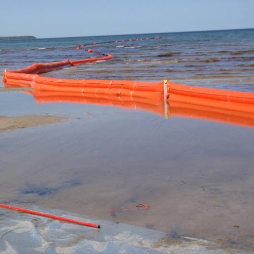 Barrage antipollution - Beach  - LAMOR - flottant / pour rivière / pour zone à marnage