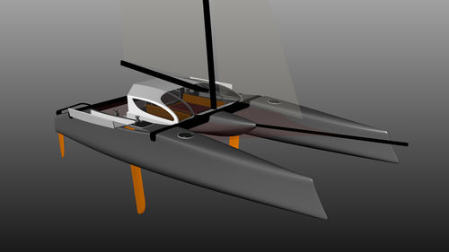 Catamaran - Design Catamaran Inc - de course-croisière / à cockpit fermé