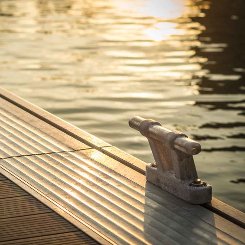 Taquet d'amarrage pour ponton - YPMarinas - plat / en aluminium