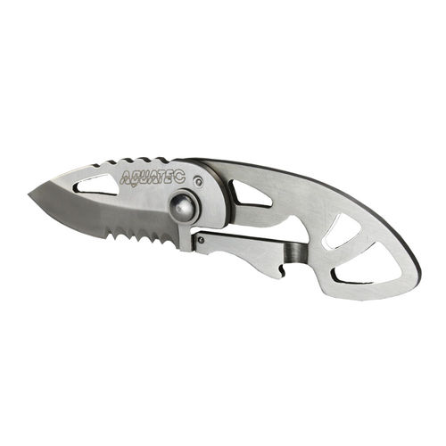 Couteau de plongée - KN-100 - Aquatec - pliant / de poche