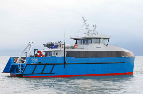 Bateau de recherche océanographique - VEJUNAS - Baltic Workboats AS - catamaran / in-bord / en aluminium
