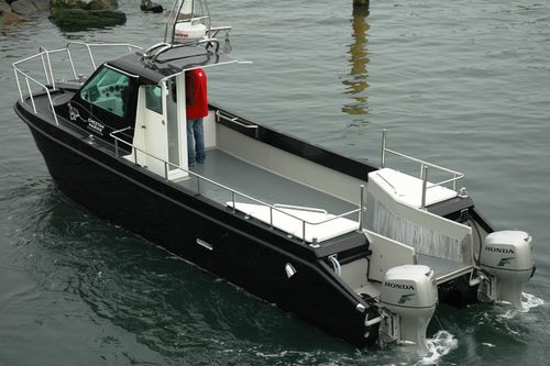 Bateau de pêche-promenade catamaran - Gusto - Cheetah Marine - hors-bord / bimoteur / à cockpit fermé