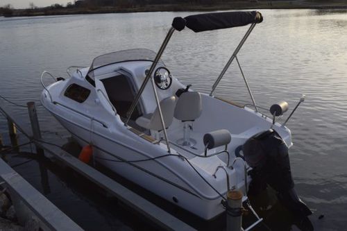 Barque hors-bord - QX480 - Marine Times Newspaper - open / double pont terrasse / de sport