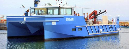 Bateau de pêche professionnelle - Aquacoles - SQUALTEC - catamaran / in-bord / en aluminium