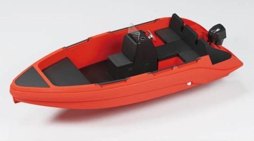 Coque open hors-bord - HE490 - Qingdao Hvon Boat Co., Ltd - à console centrale / de loisir / de pêche