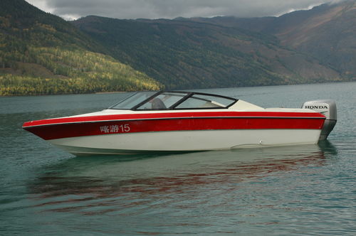Runabout hors-bord - YB-760 - Changzhou Youbang Boat Co., Ltd. - à double console / open / max. 12 personnes