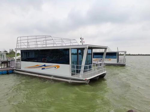 Bateau maison catamaran - Changzhou Youbang Boat Co., Ltd. - hors-bord / électrique / GPL