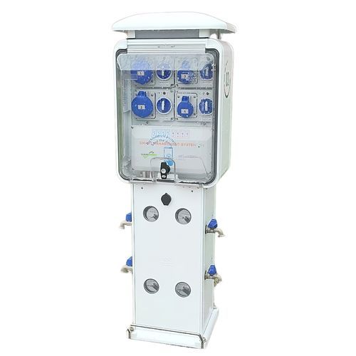 Borne de distribution d'eau - Acquarius smart - CLOUDENERGY S.R.L. - de distribution électrique / avec éclairage intégré / pour ponton