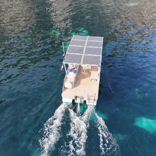 Coque open catamaran - SRE 23 Powercat - SeaZen - hors-bord / électrique / à console latérale