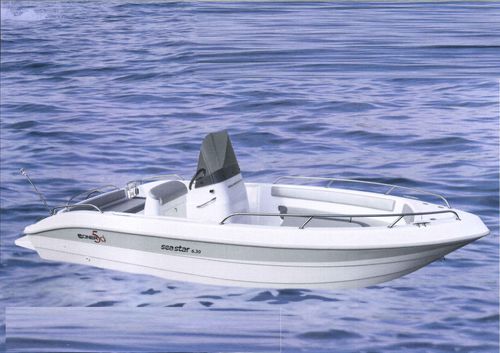Coque open in-bord - SEA STAR 6.30 - SOCIETA' CONERO sas - à console centrale / en fibre de verre / max. 7 personnes