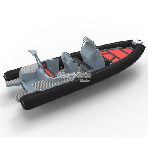 Bateau pneumatique hors-bord - 700 Luxury  - MerVista Boat - semi-rigide / open / à console centrale