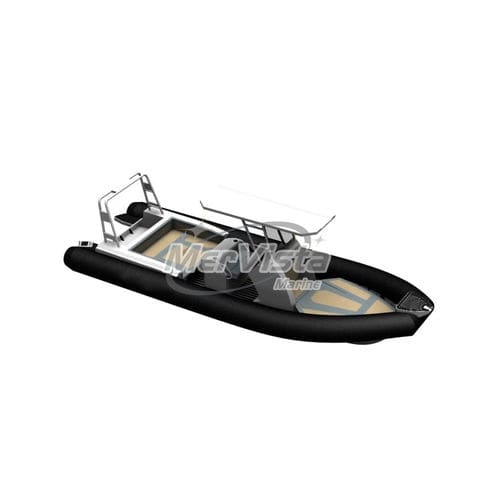 Bateau pneumatique hors-bord - 760 Luxury - MerVista Boat - semi-rigide / open / à console centrale