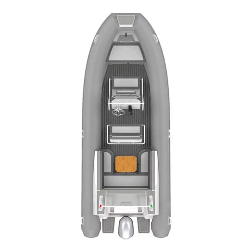 Bateau pneumatique hors-bord - 640 Double Deep - MerVista Boat - RIB / à console centrale / pour la pêche