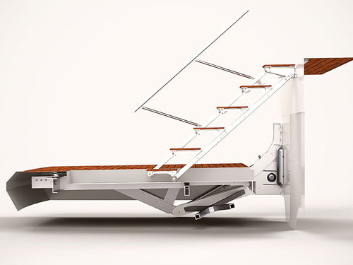 Escalier pour yacht pour plateforme de poupe - PHOENIX MARINE SOLUTIONS