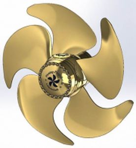 Hélice pour bateau - PCP - PIENING-PROPELLER - à pas contrôlable / ligne d'arbre / 4 pales