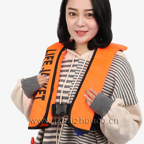 Gilet de sauvetage gonflable - irtsde tube - Jiangsu Baizhou Safety Technology Co,.ltd. - manuel / 150 N / unisexe