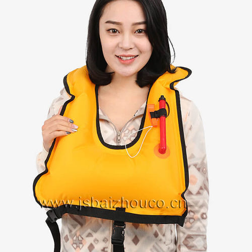 Gilet d'aide à la flottabilité pour sports nautiques - JBY-7236 - Jiangsu Baizhou Safety Technology Co,.ltd. - pour homme / orange / rouge
