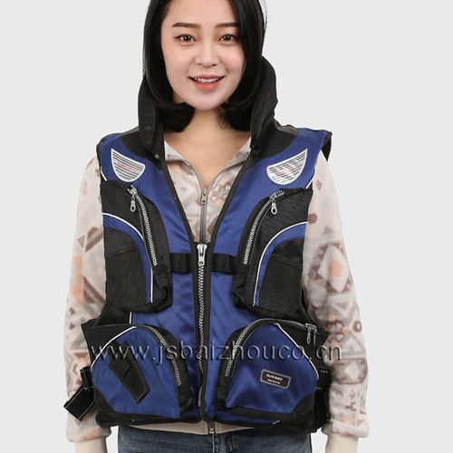 Gilet d'aide à la flottabilité pour la pêche - JBY3919 - Jiangsu Baizhou Safety Technology Co,.ltd. - pour homme / mousse / bleu