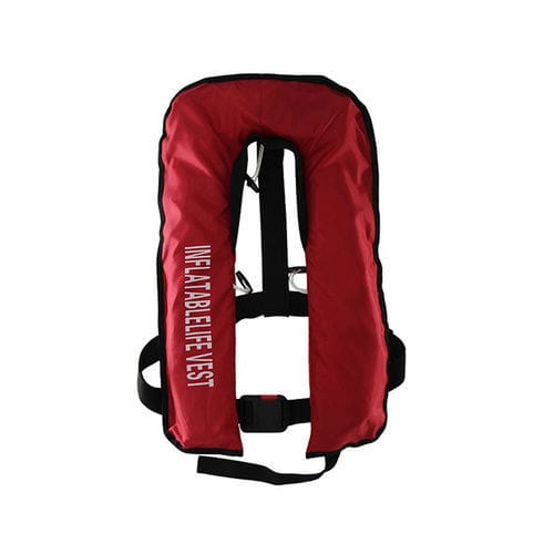 Gilet de sauvetage gonflable automatique - Jiangsu Baizhou Safety Technology Co,.ltd. - 150 N / unisexe / rouge