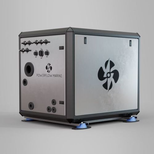 Groupe électrogène diesel - Powerflow Marine - pour bateau / insonorisé / avec régulateur de charge de batterie
