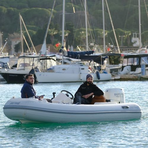 Bateau pneumatique hors-bord - JEETRIB JR-F-355-C - Polat Marine Boat Production Company - semi-rigide / open / à console latérale