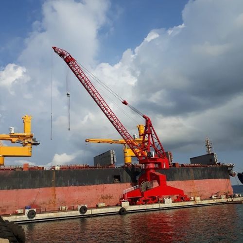 Grue pour navire - Orhun Makina - portuaire / à flèche relevable / orientable