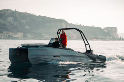 Coque open catamaran - Korkyra 650 - Roto Nautica - hors-bord / électrique / essence